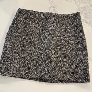 H&M Black and White Mini Skirt